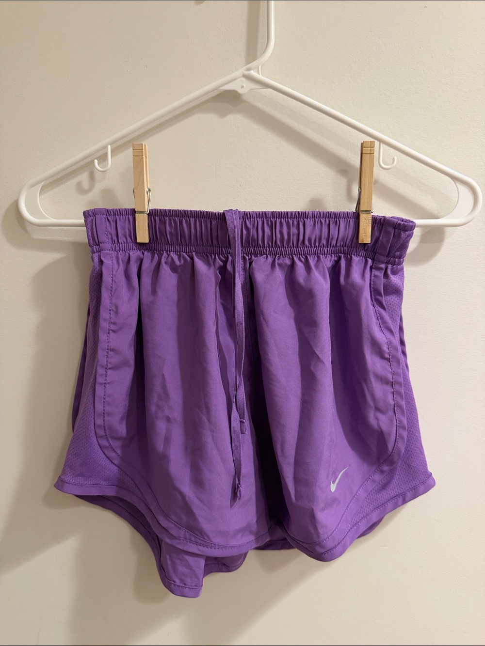 Nike Women's Lilac Athletic Shorts with Drawcord